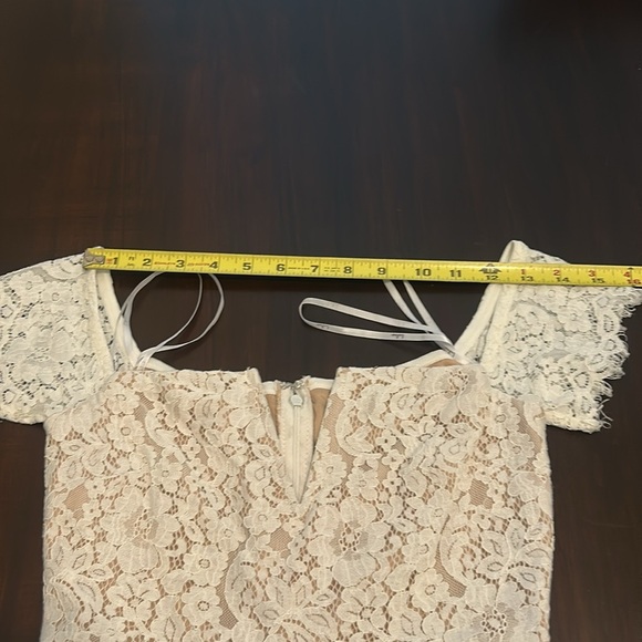 Lulus Absolutely Stunning White Lace Off-the-Shoulder Midi Dress Size XS - Picture 16 of 17